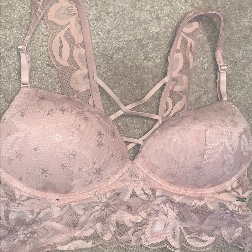 Pink push up Bralette size small